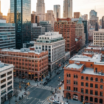 Pneu mixte sur une route de campagne avec des arbres en arrière-plan