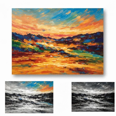 Four new car tires stacked in a clean, modern tire shop