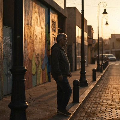 Close-up of a hand checking tire pressure with a gauge